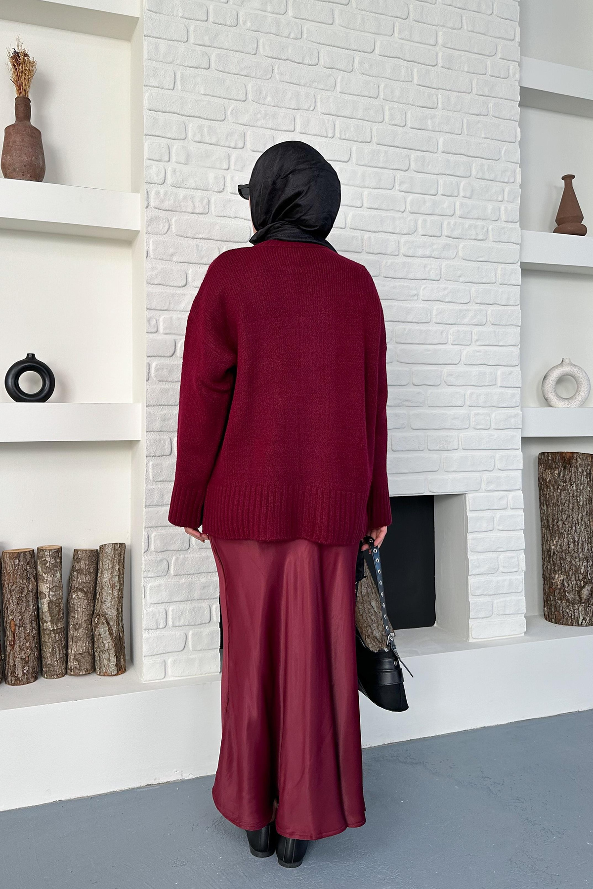 Claire Triko Kazak - Bordo