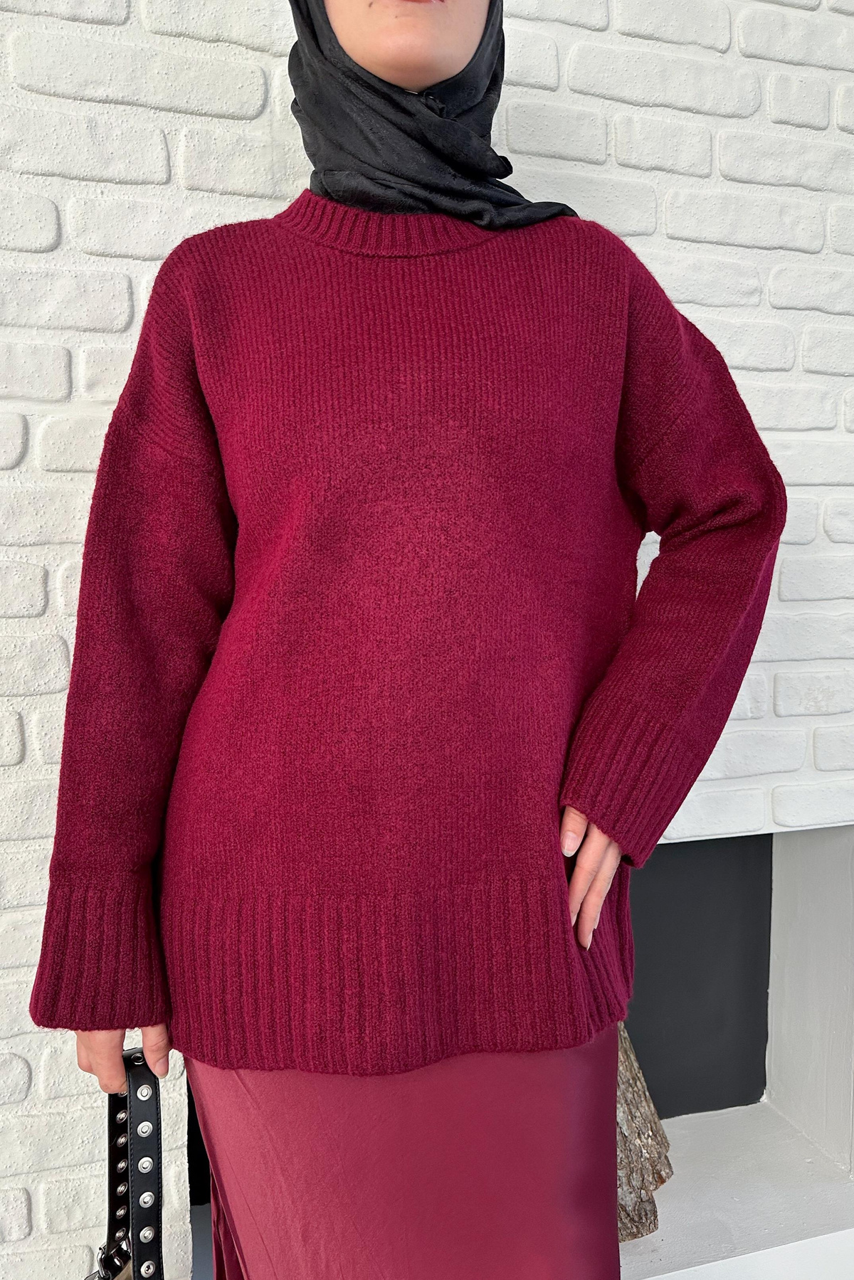 Claire Triko Kazak - Bordo
