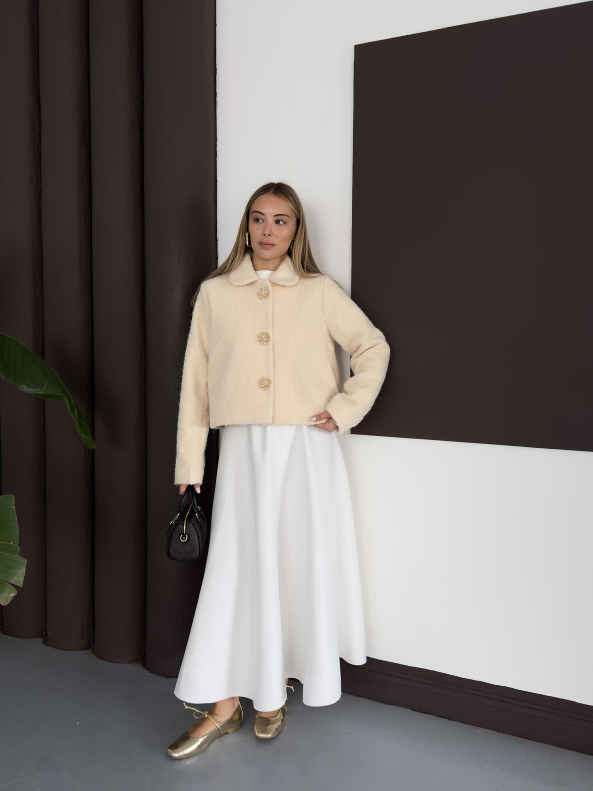 Flora Ceket - Bej