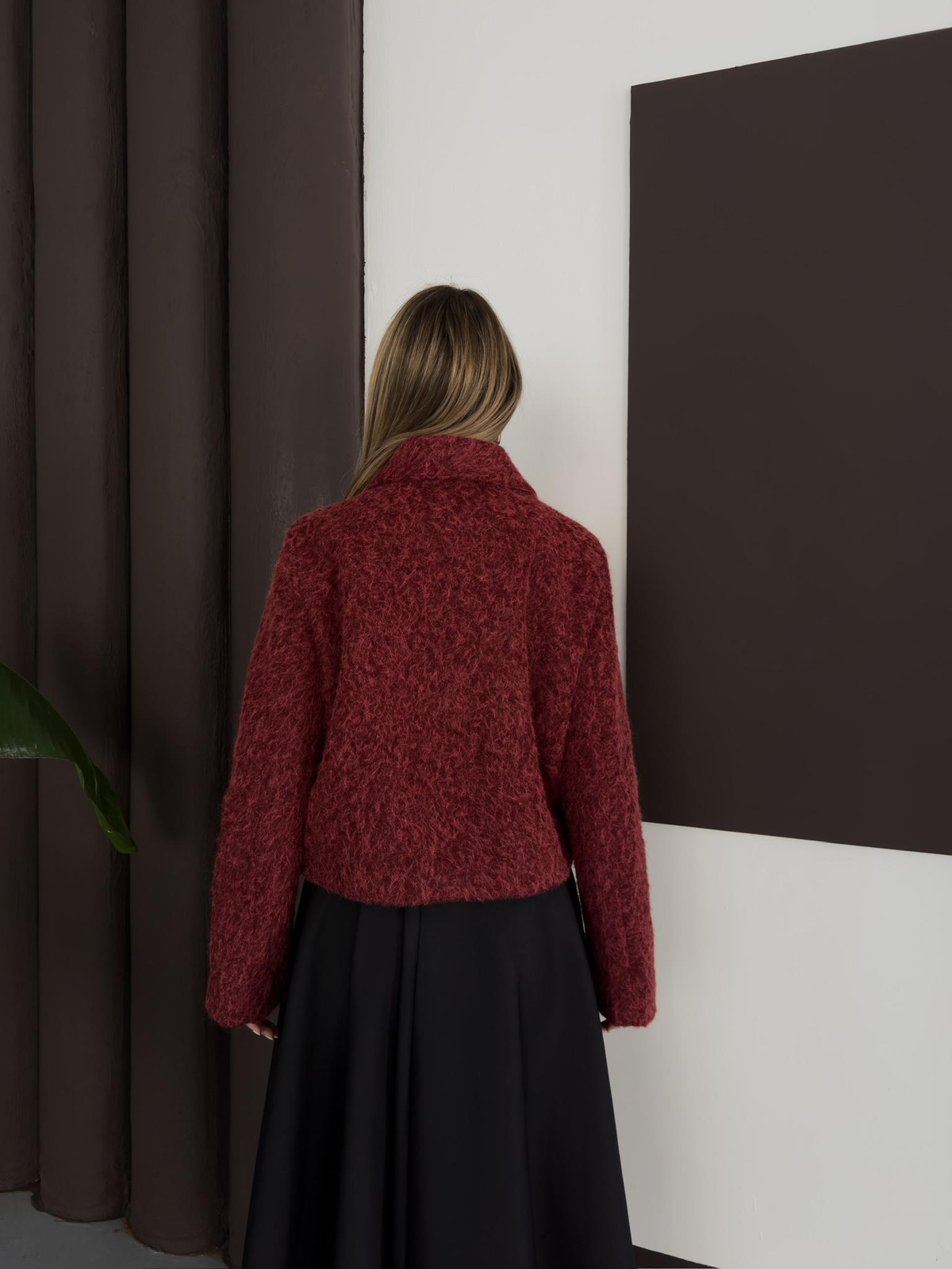 Flora Ceket - Bordo