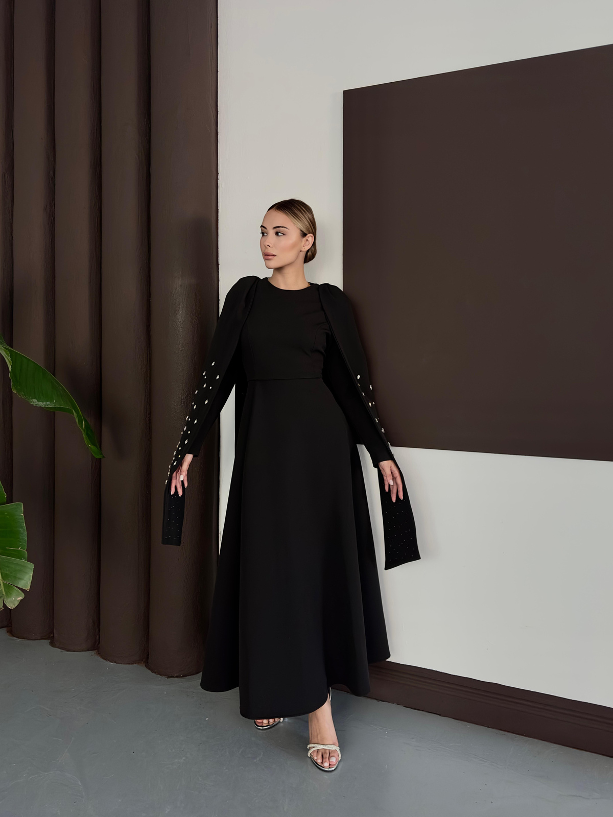 Nisva Elbise - Siyah