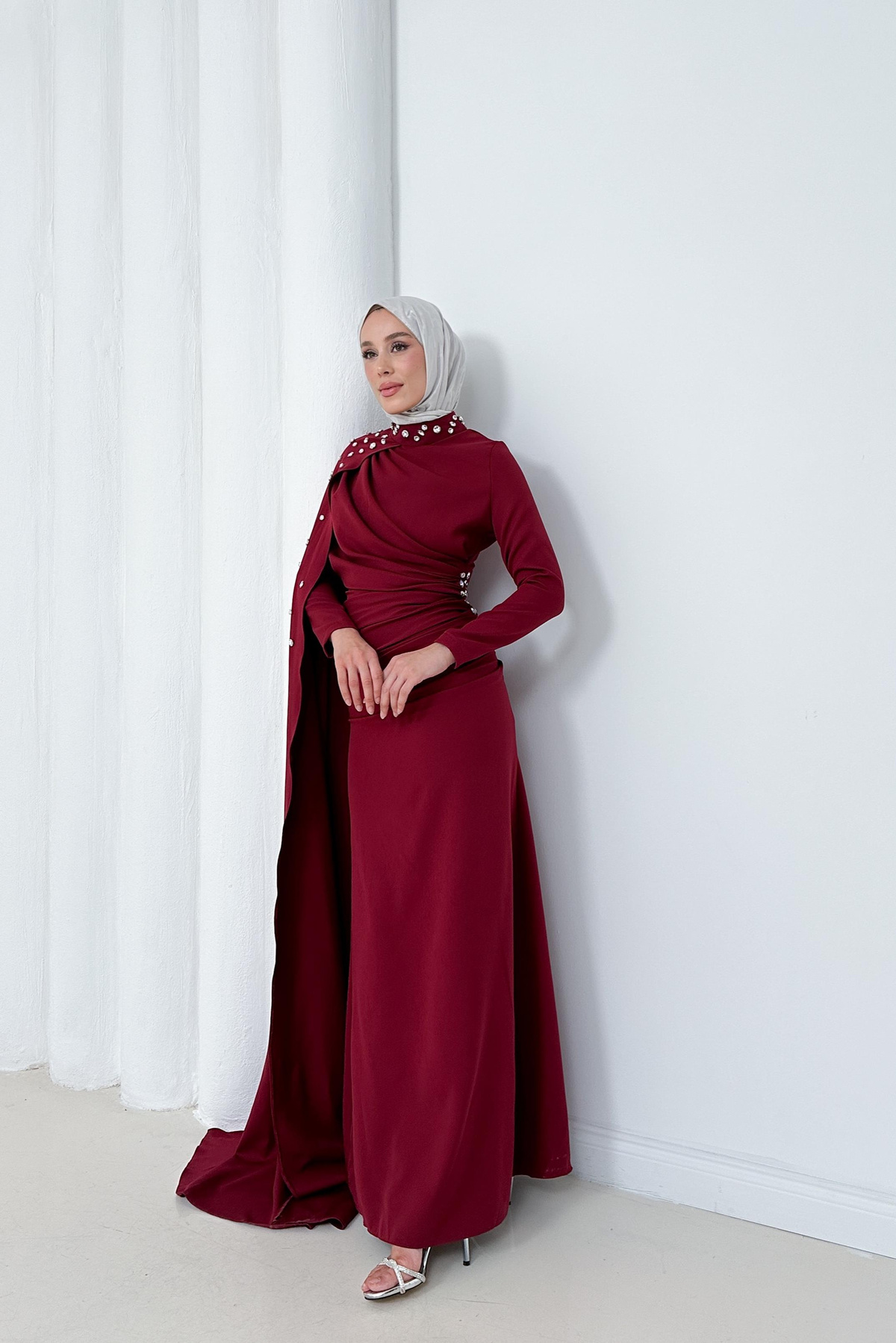 Violet Elbise - Kırmızı