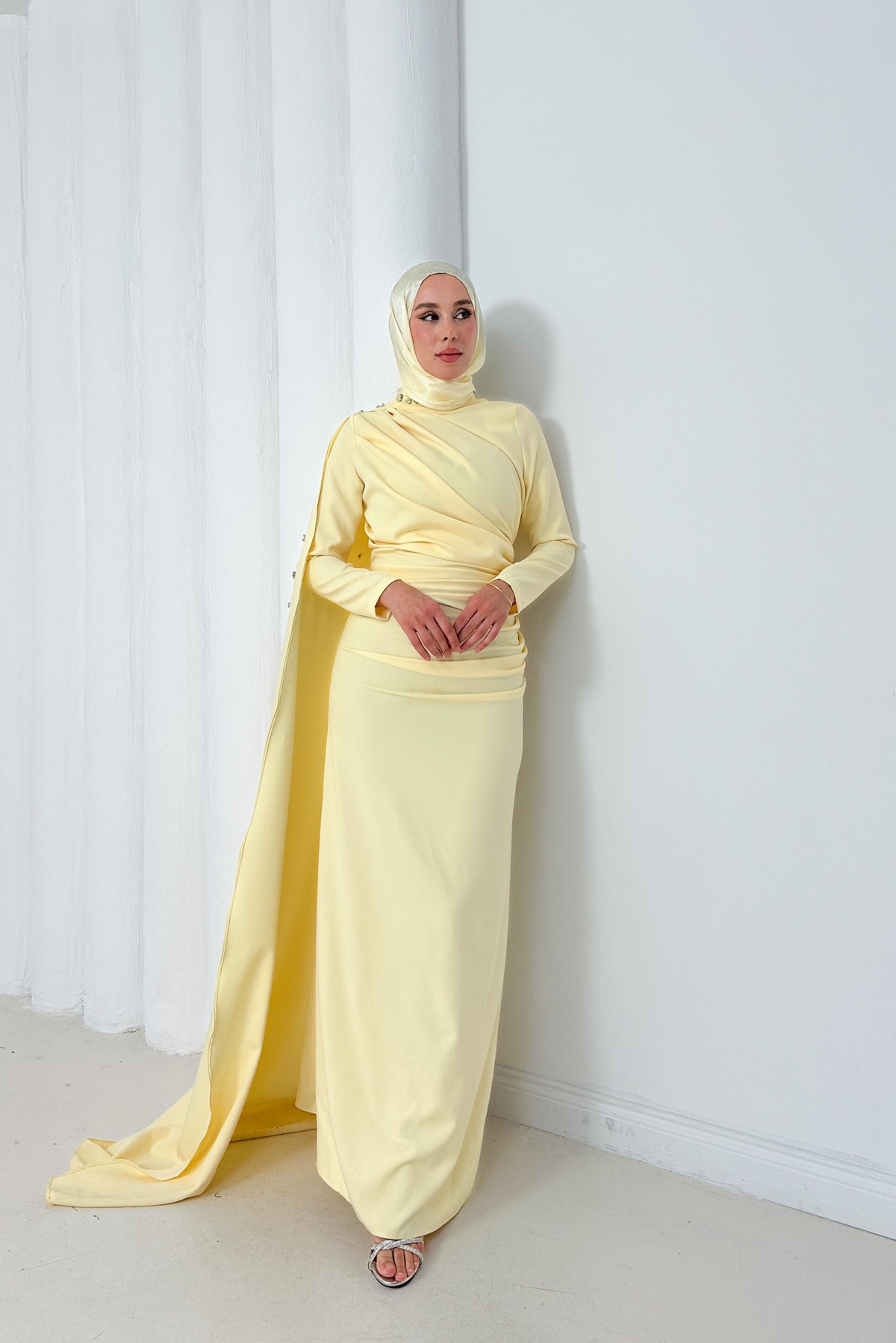 Violet Elbise - Sarı