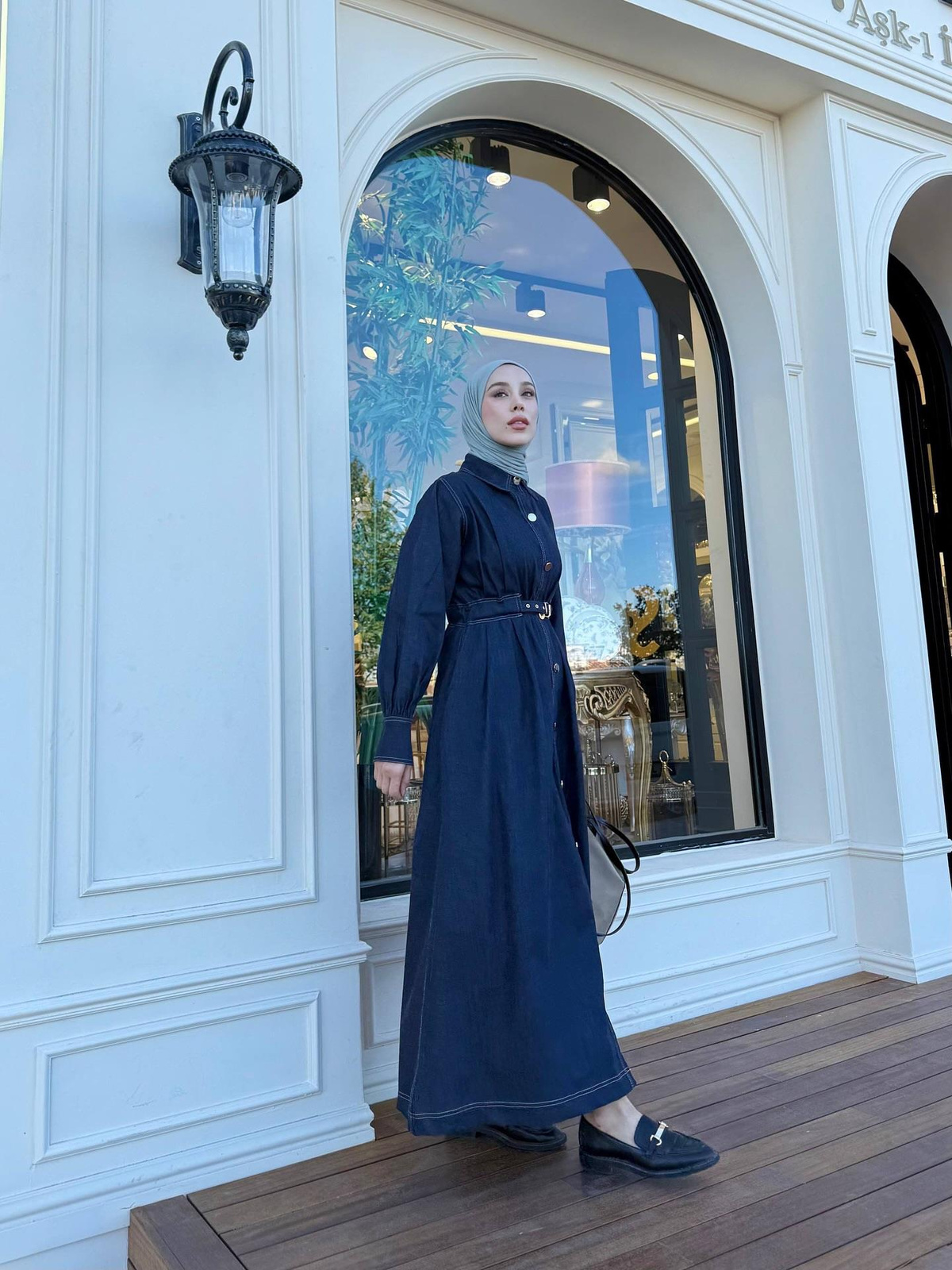 Amoria Denim Elbise - Denim