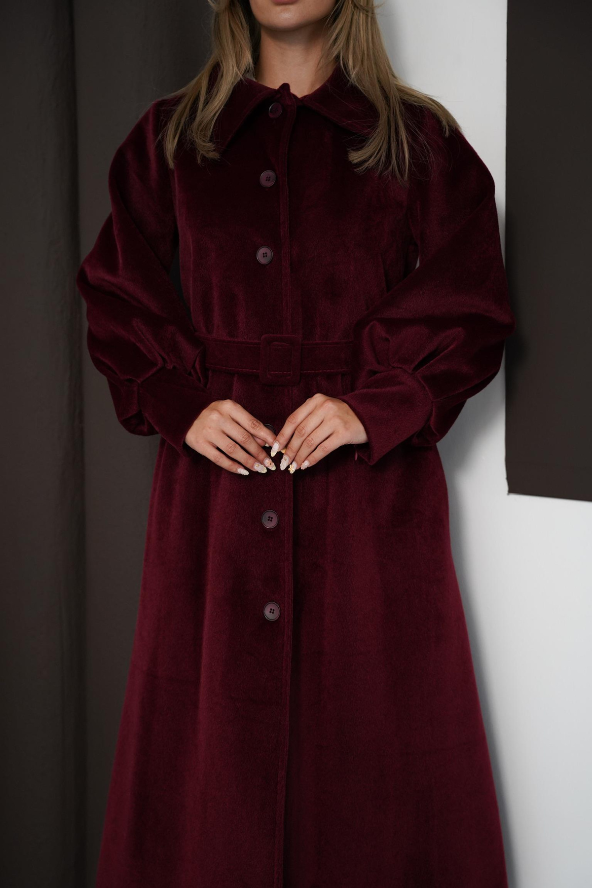 Arsis Kaşe Kaban - Bordo