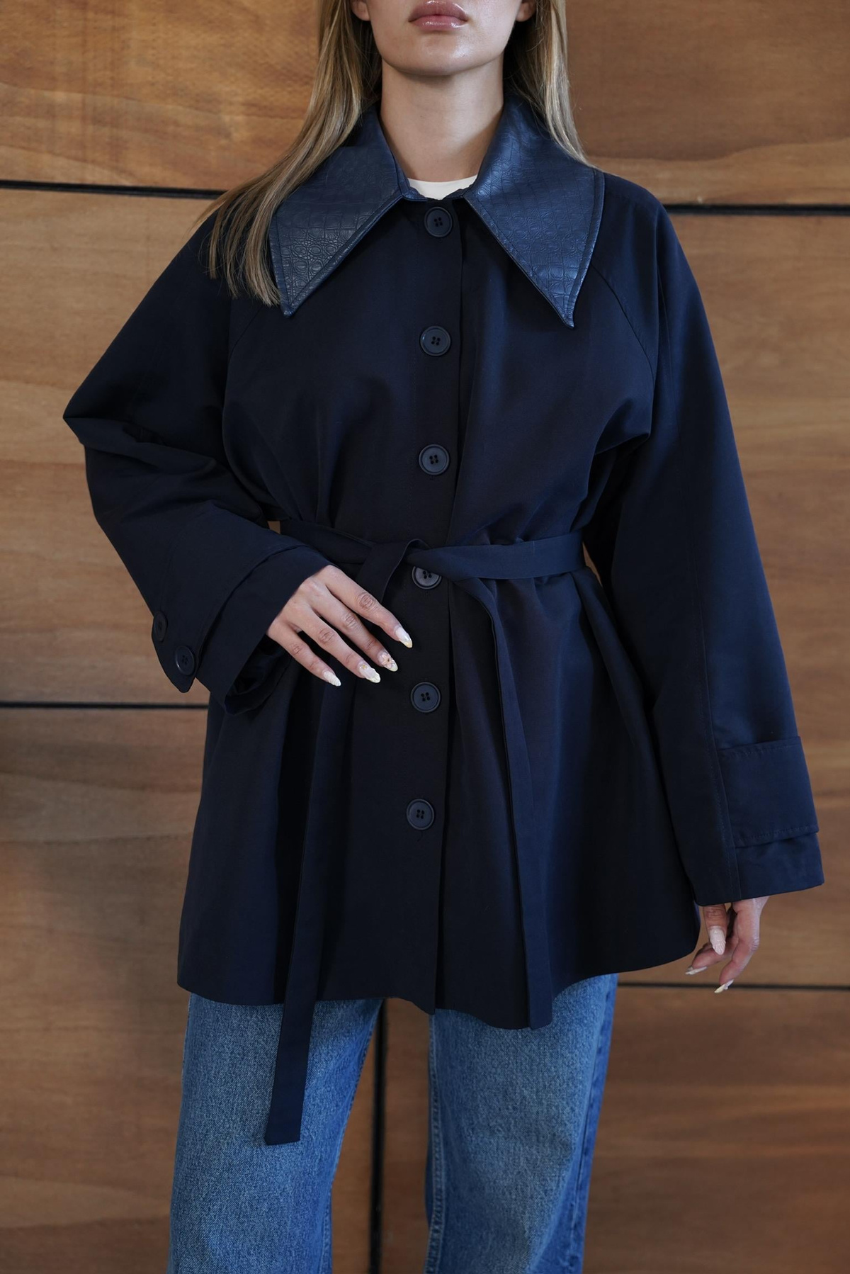 Arya Trench - Lacivert