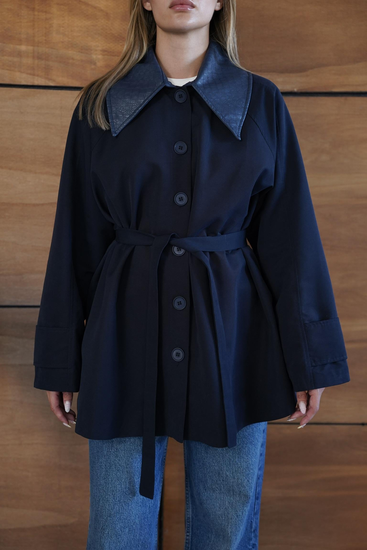Arya Trench - Lacivert