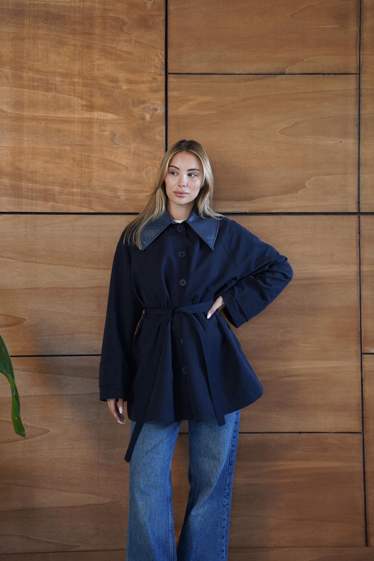 Arya Trench - Lacivert