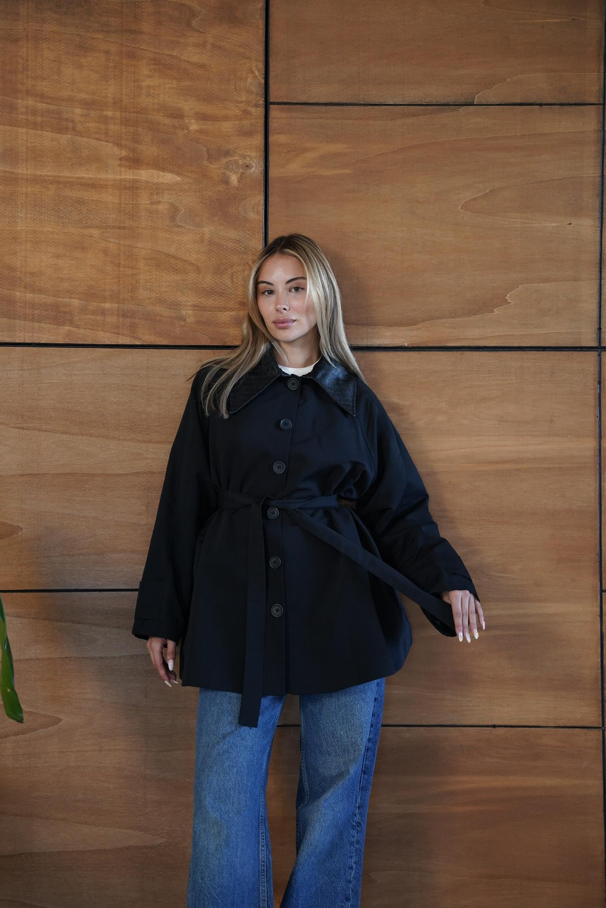 Arya Trench - Siyah