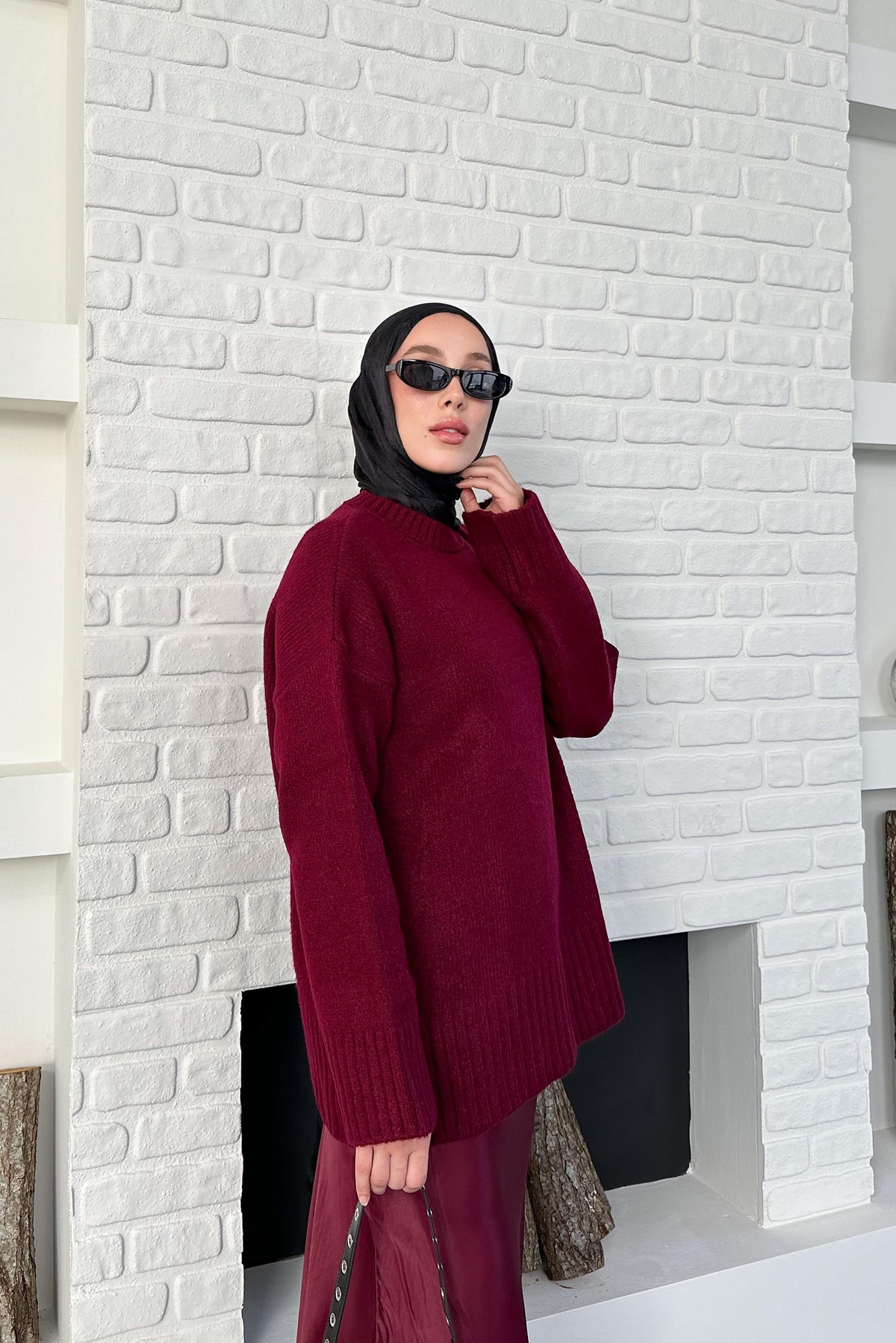 Claire Triko Kazak - Bordo