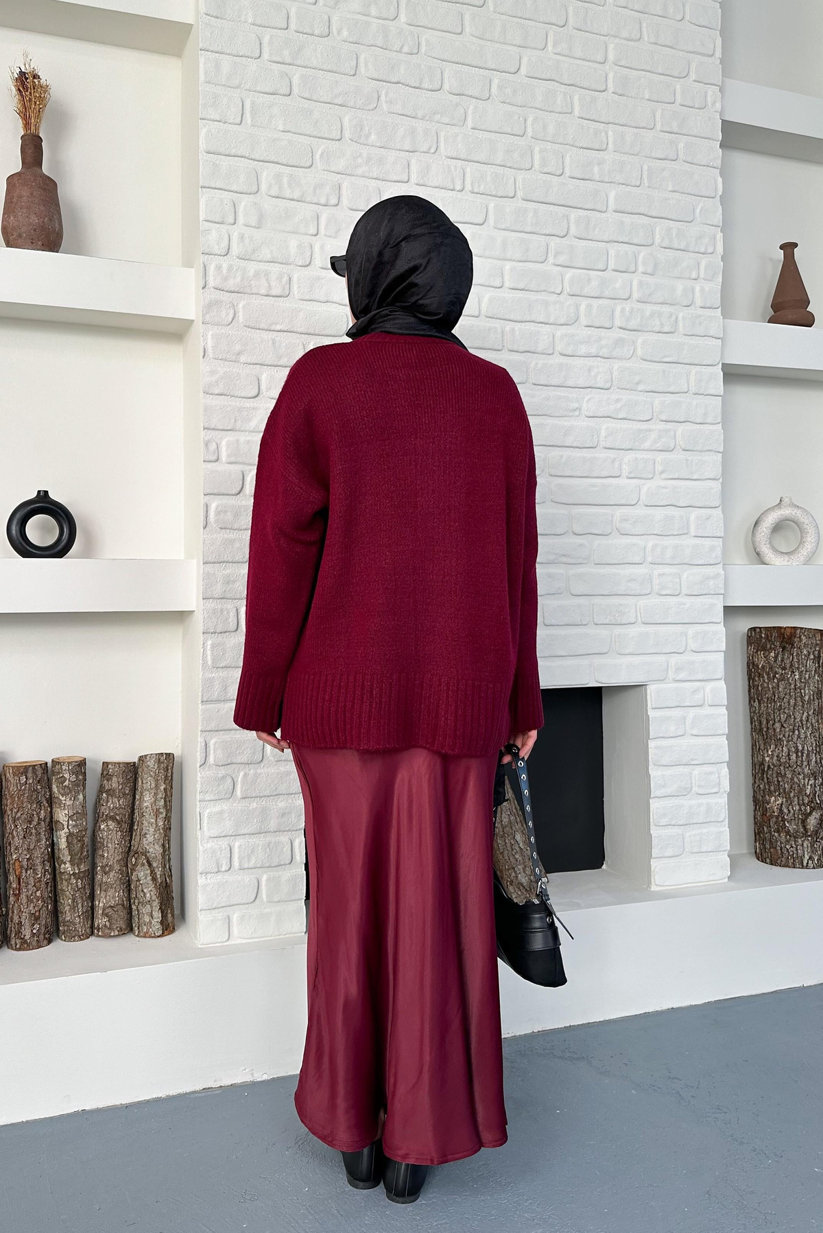 Claire Triko Kazak - Bordo