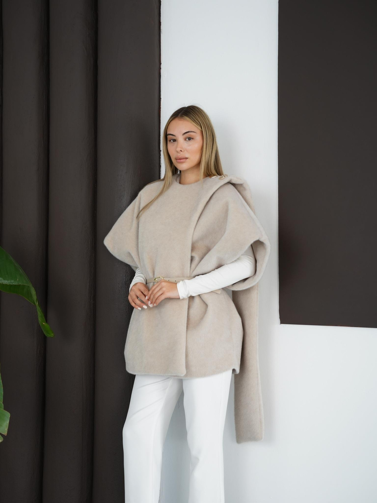 Fionna Yelek - Ekru
