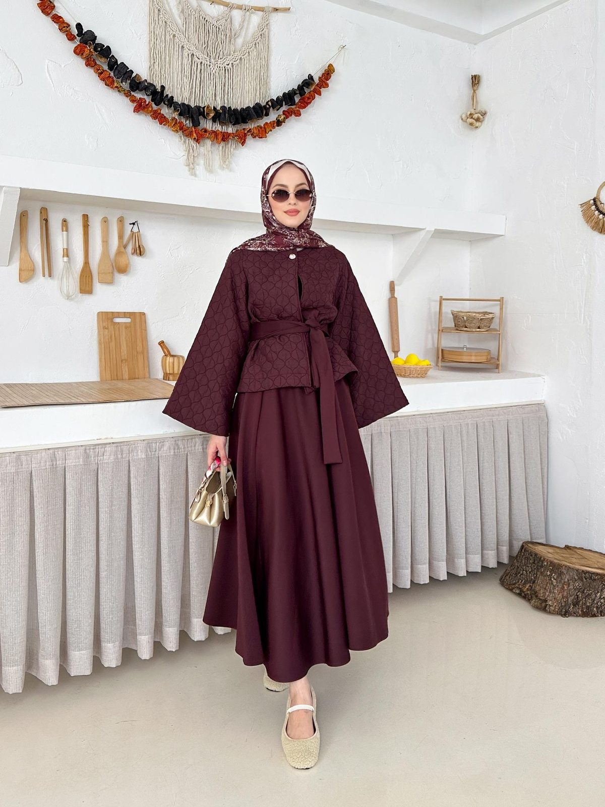 Fiorella Alt-Üst Takım - Bordo