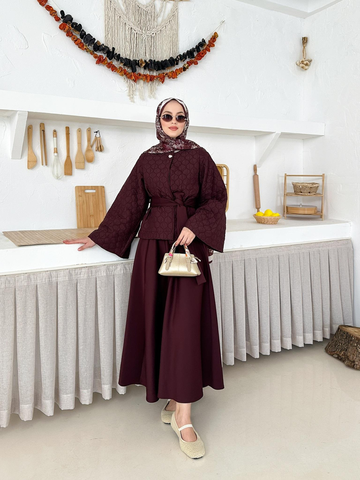 Fiorella Alt-Üst Takım - Bordo