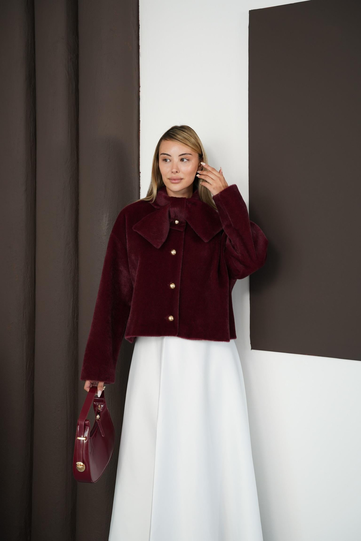 Lyra Kürk - Bordo