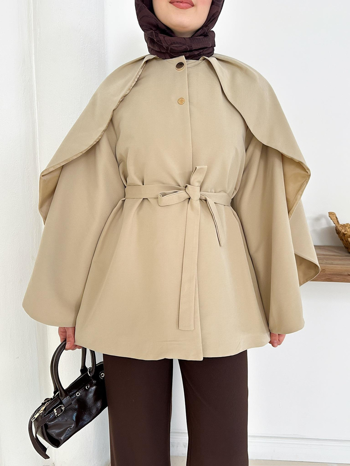 Monaco Pelerin Trench - Bej
