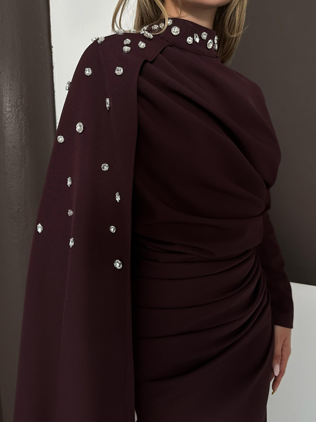 Violet Elbise - Bordo