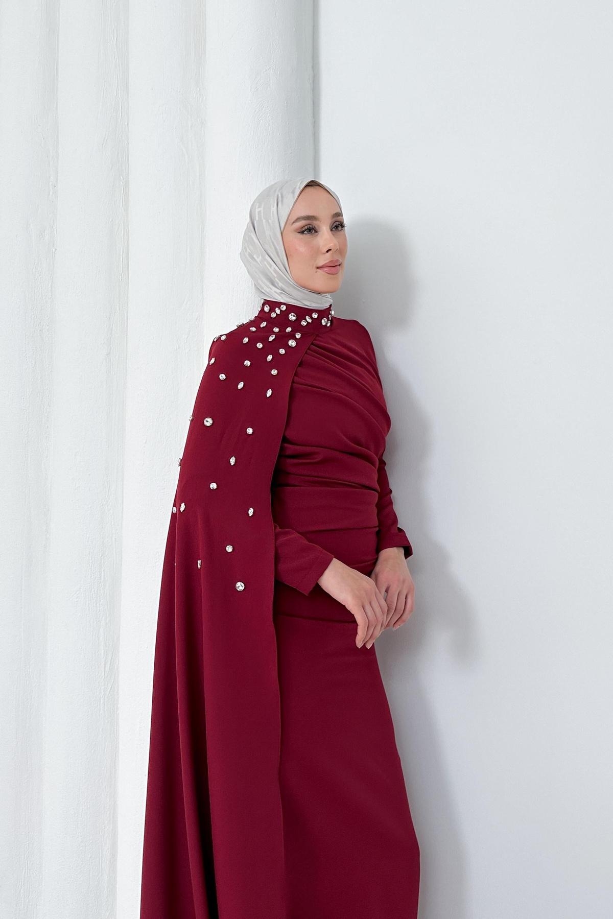 Violet Elbise - Kırmızı