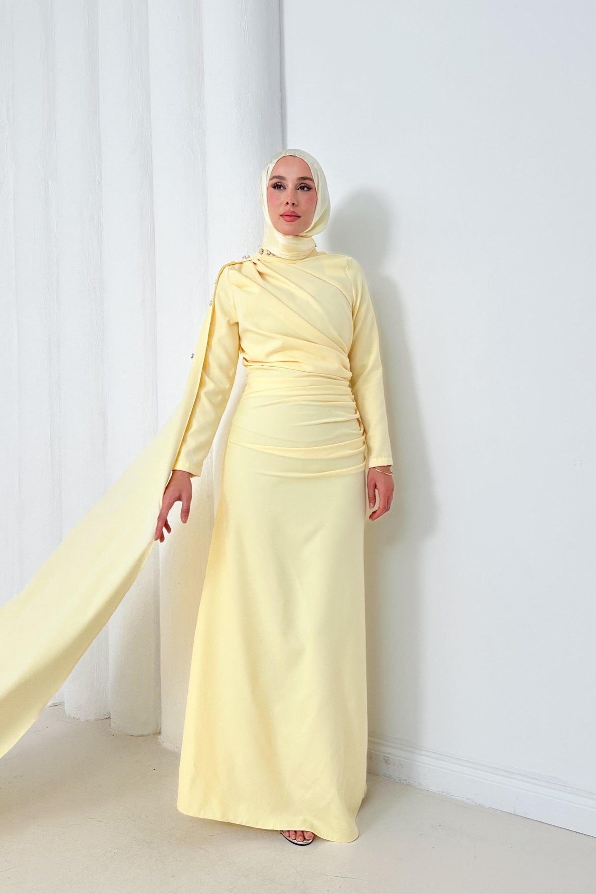 Violet Elbise - Sarı