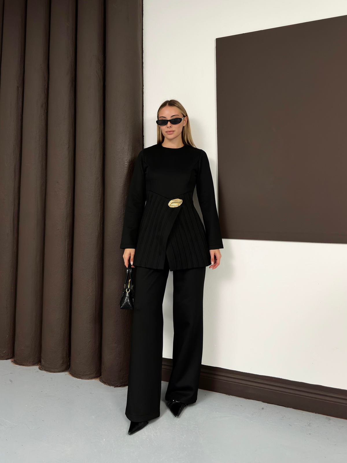 Zera Pantolonlu Takım - Siyah