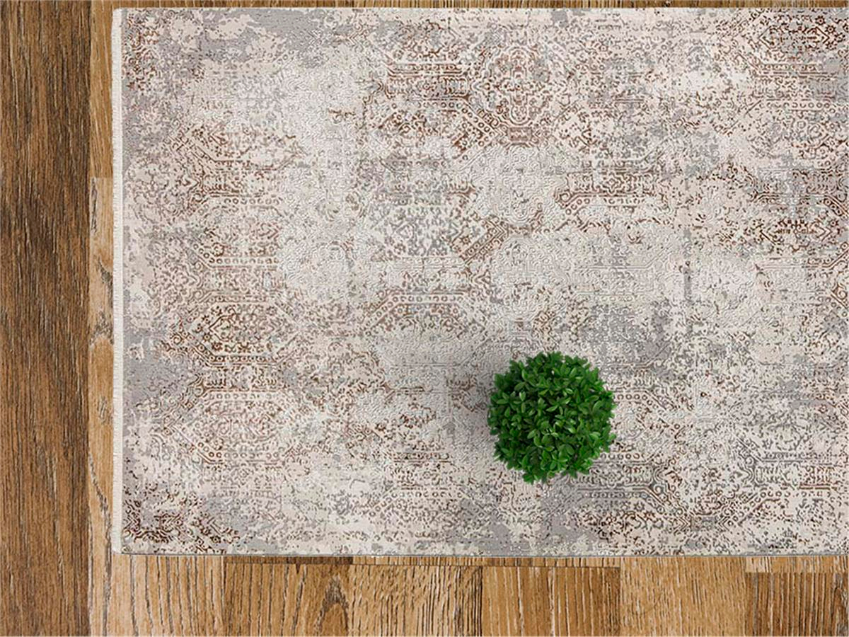 Moqa Halı-Moss 1603 Gri Kahve Halı