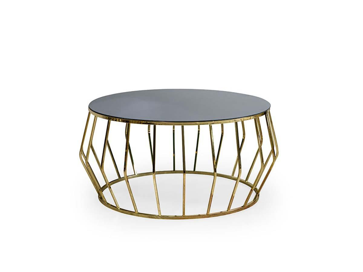 Nisan Sehpa-Elmas Gold Metal Orta Sehpa