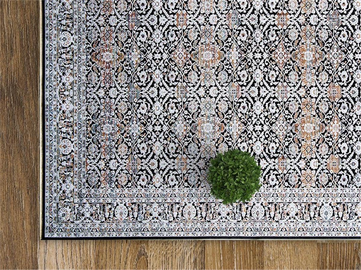 Romans Halı-Buhrara 3502 Siyah Halı