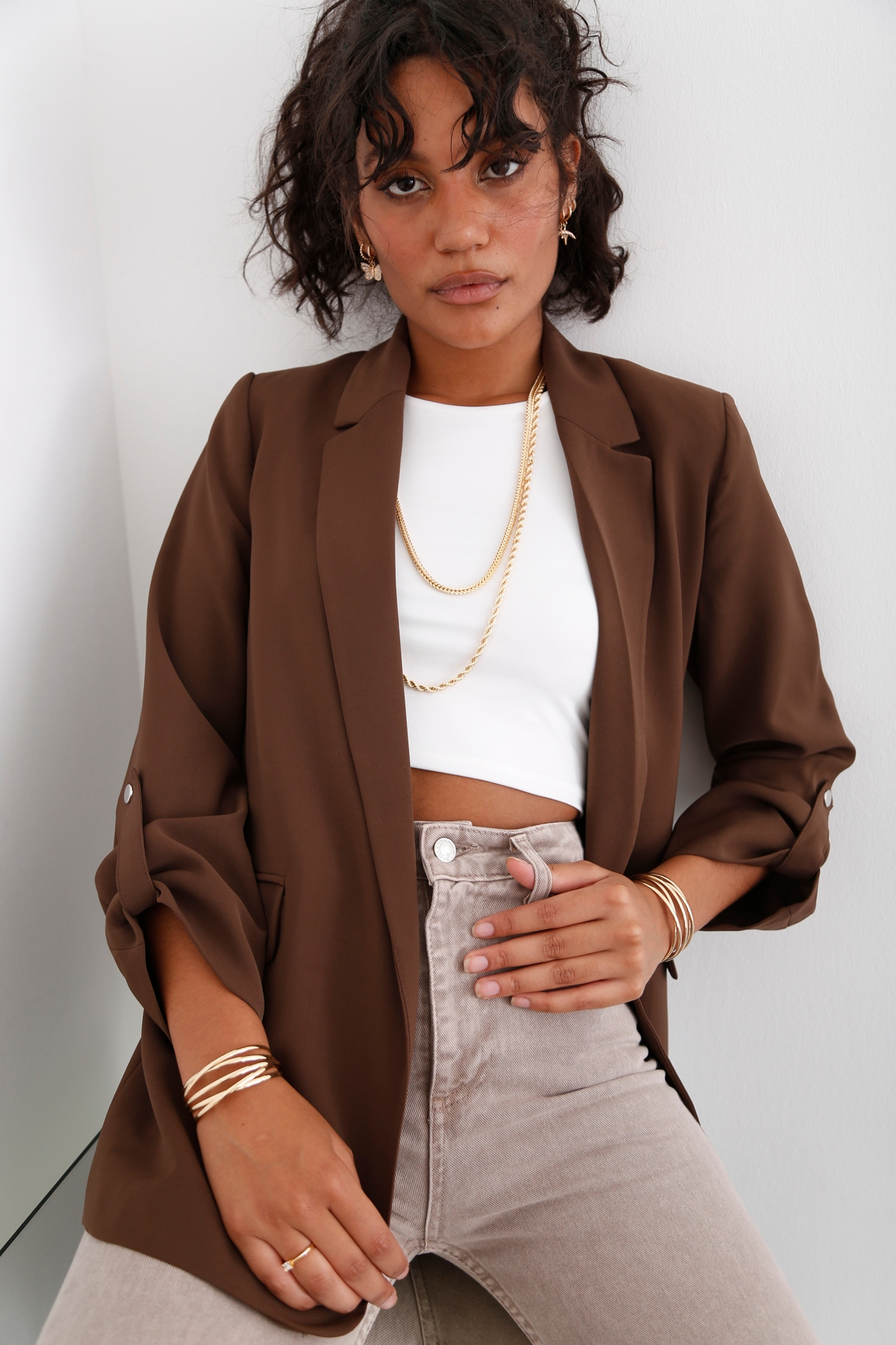 Acı Kahve Blazer Ceket 