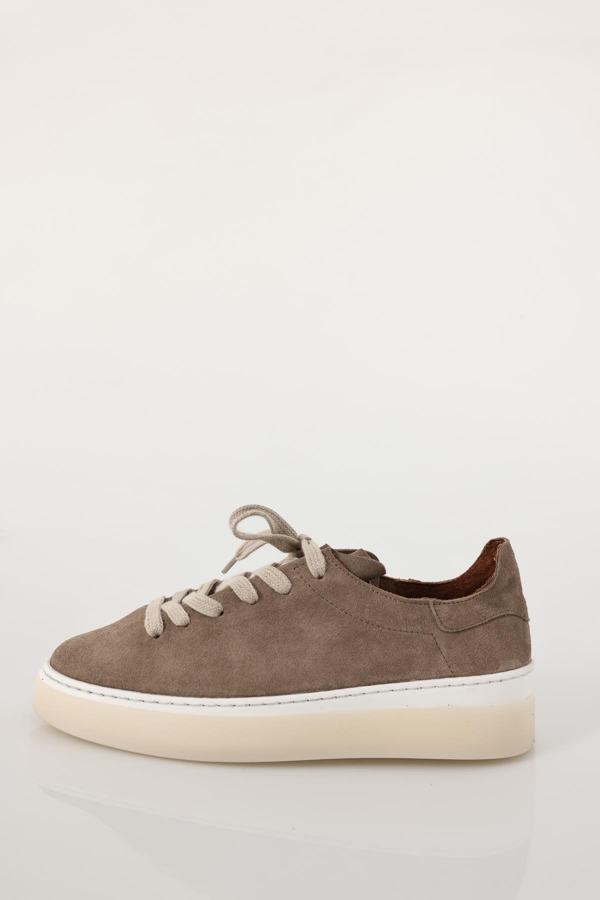 Açık Vizon Deri Sneaker 25210