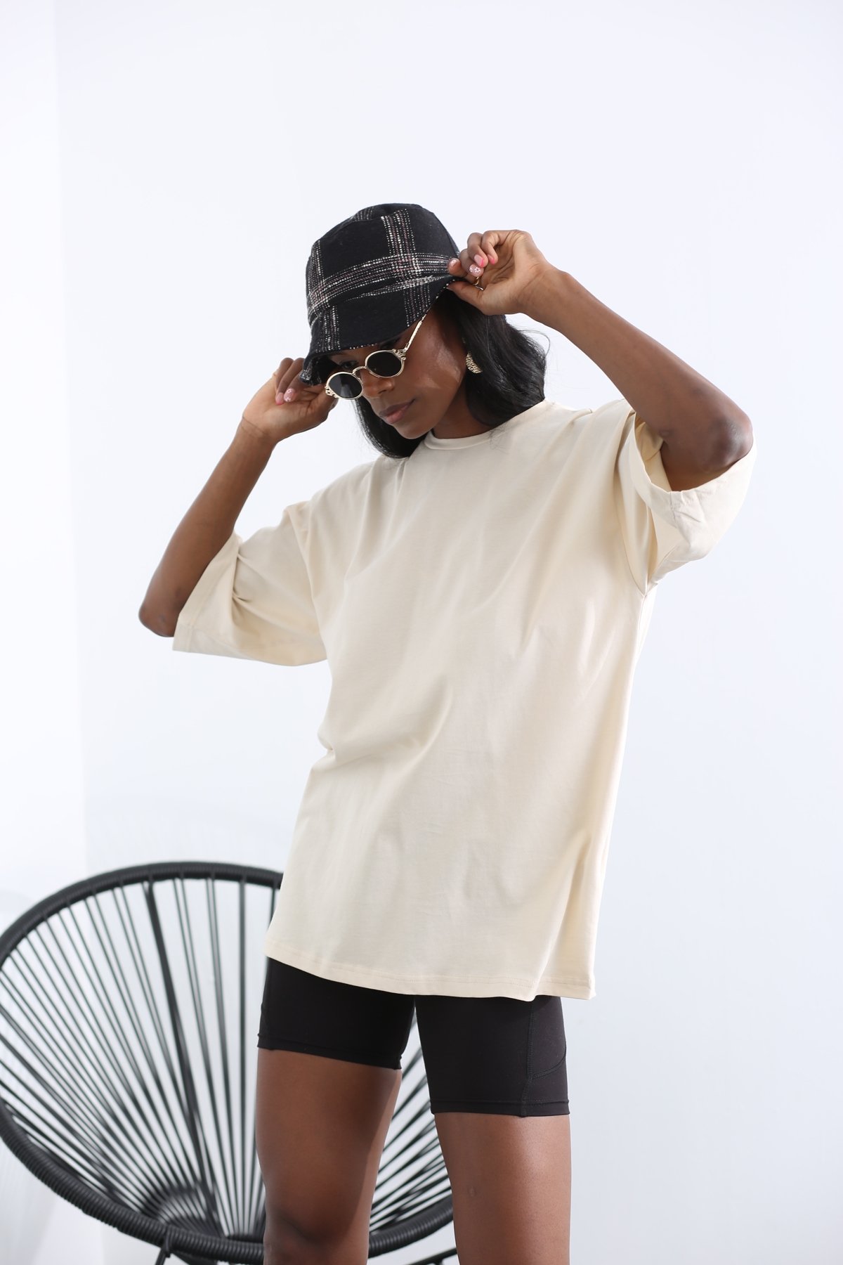 Bej Oversize Tshirt 18740