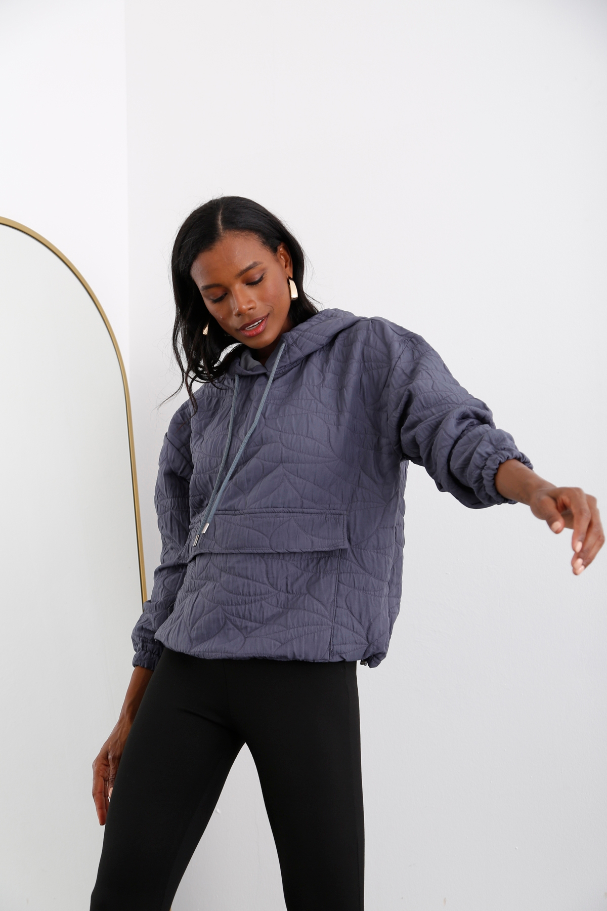 Füme Kapitoneli Sweatshirt 0157