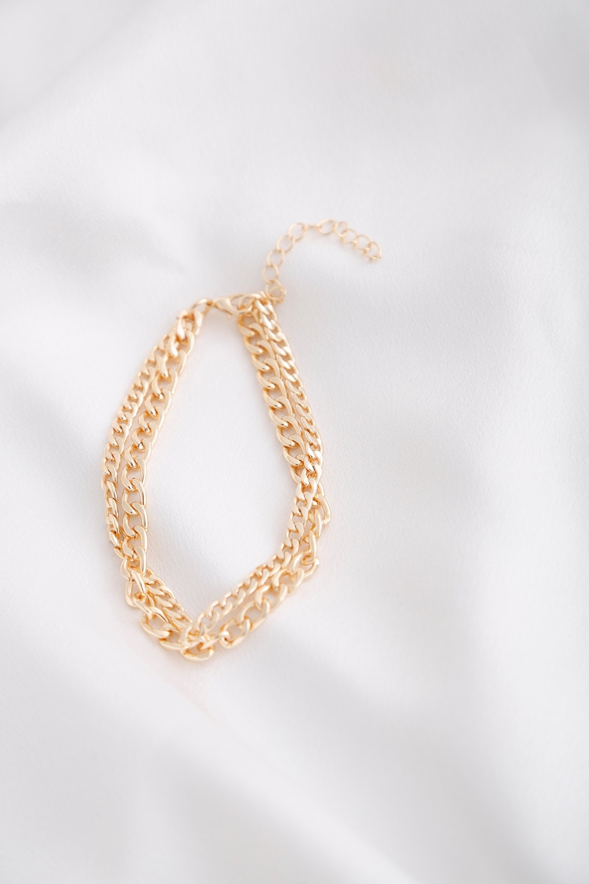 Gold Çift Zincir Halhal 