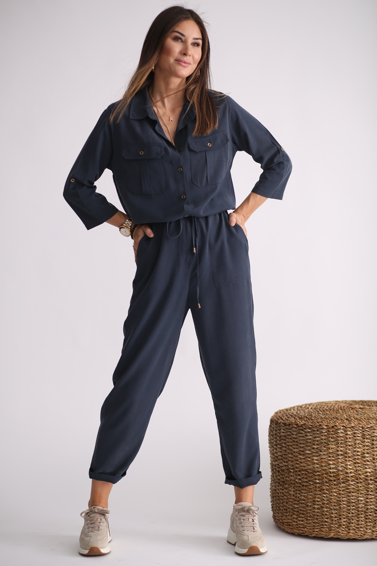 indigo Kapak Cepli Tencel Tulum 25294