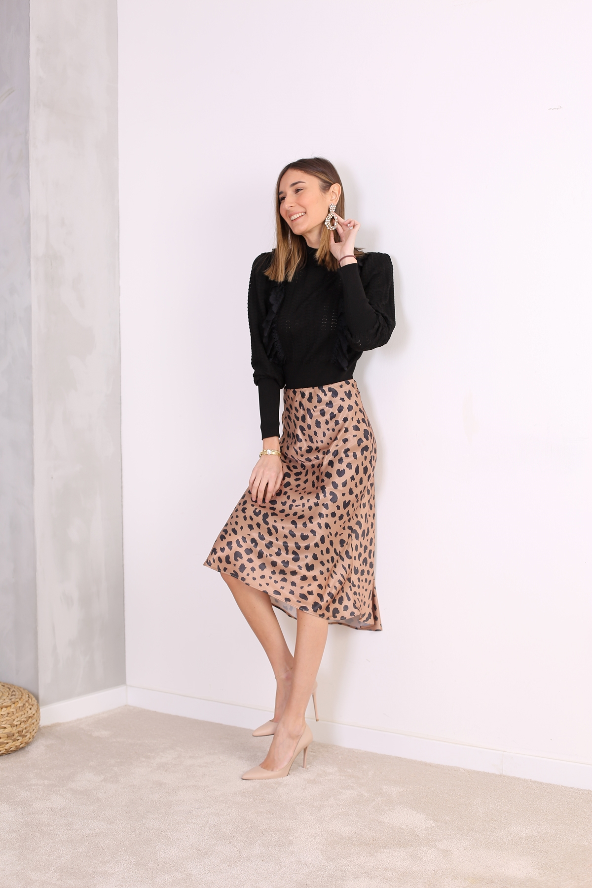 Kahverengi Leopar Desen Etek 3138