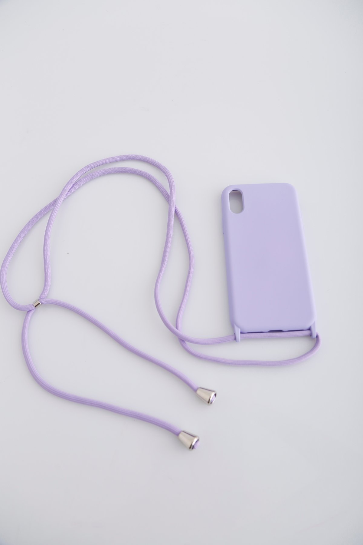 Lila iPhone X Mat Telefon Kabı 