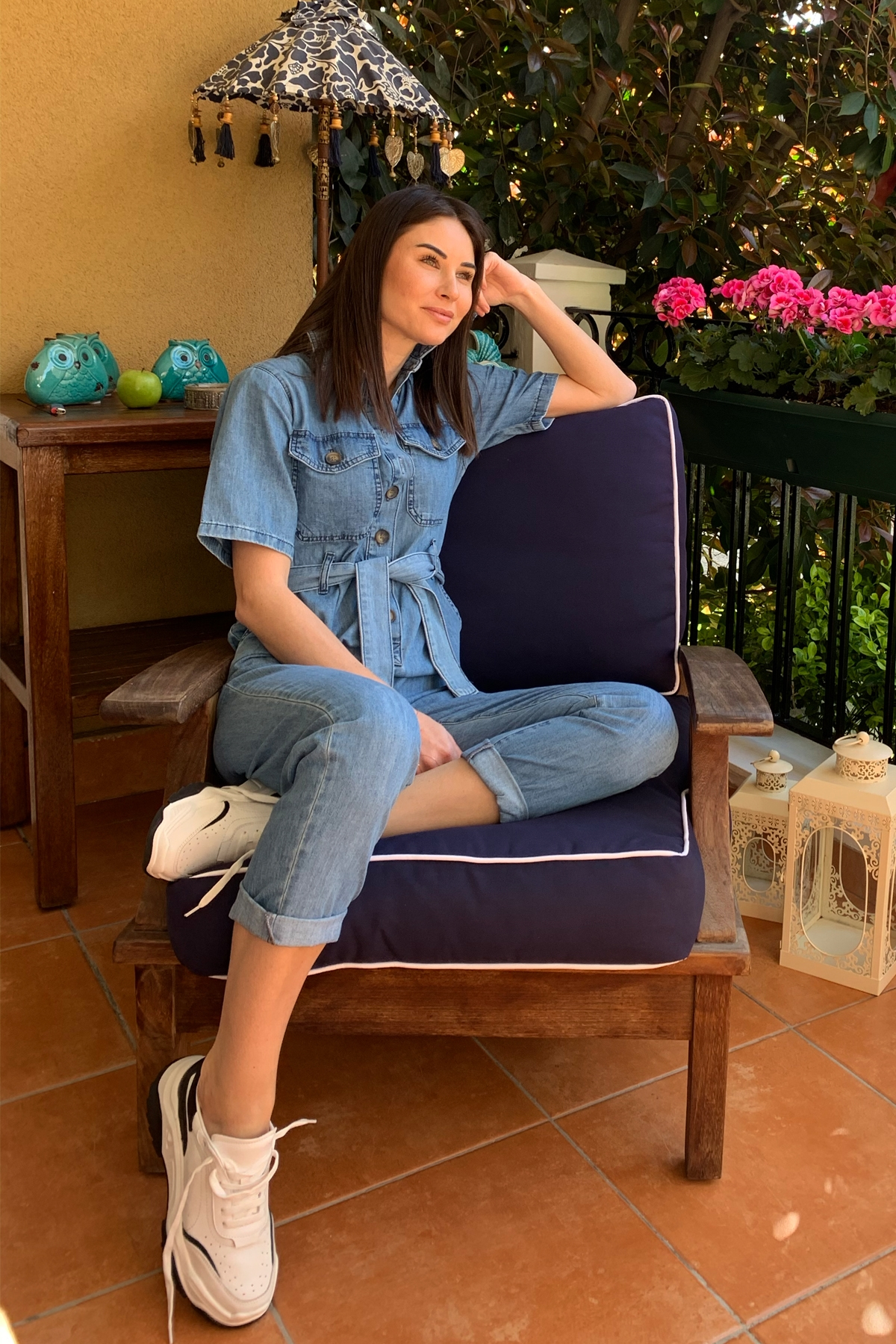 Mavi Beli Kemerli Tulum 