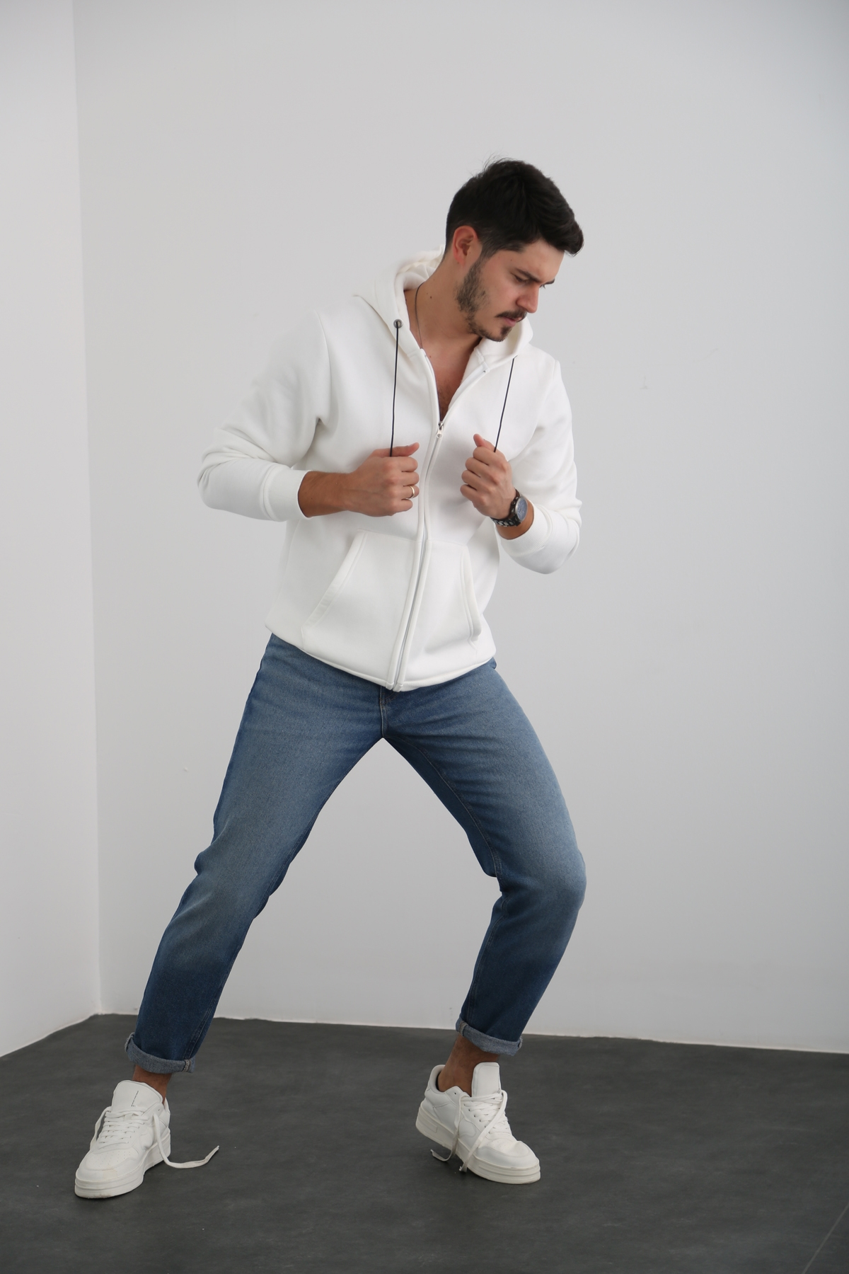 Mavi Erkek Yıkamalı Slim Fit Jean 