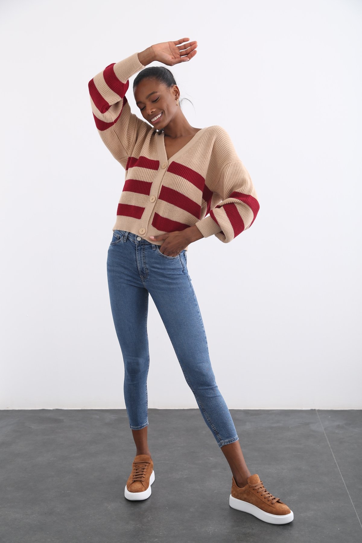 Mavi Yüksek Bel Skinny Jean 