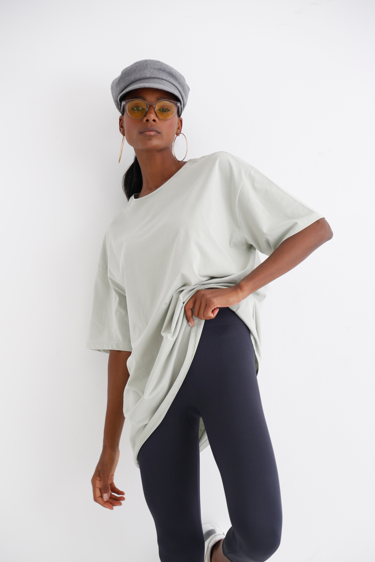 Mint Kısa Kol Basic Tshirt 1295