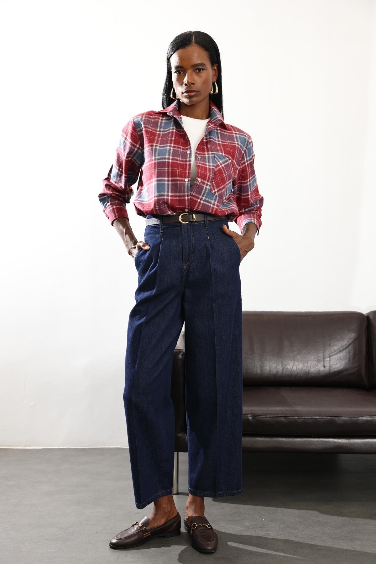 Rins Yıkamalı Baggy Jean 8003