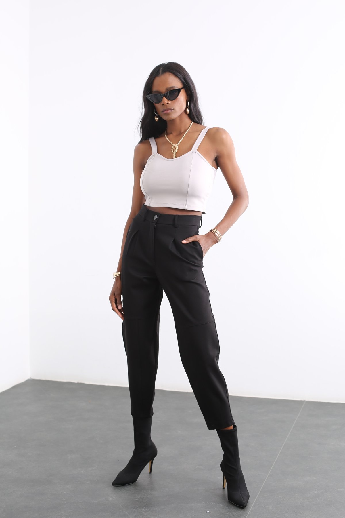 Siyah Baggy Pantolon 1284