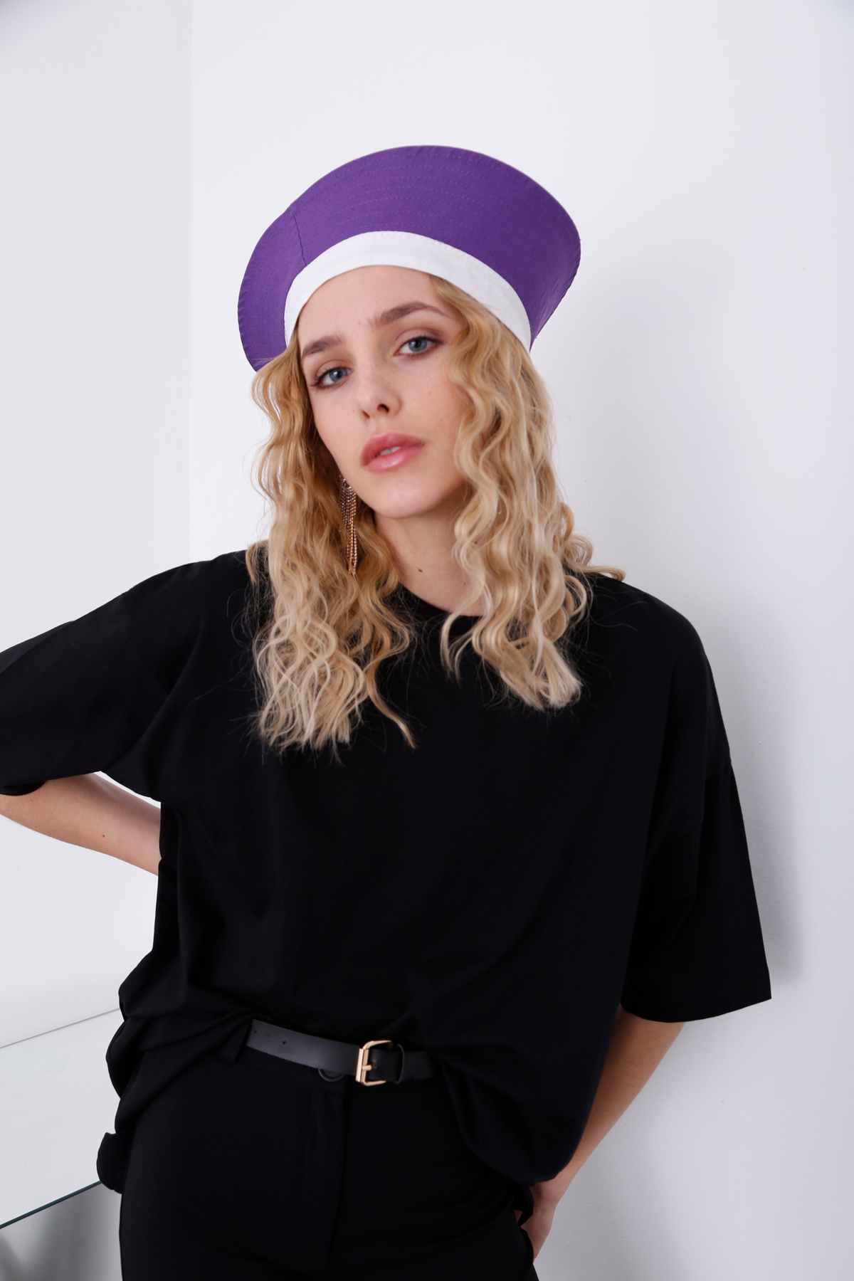 Siyah Bisiklet Yaka Salaş Tshirt 80274