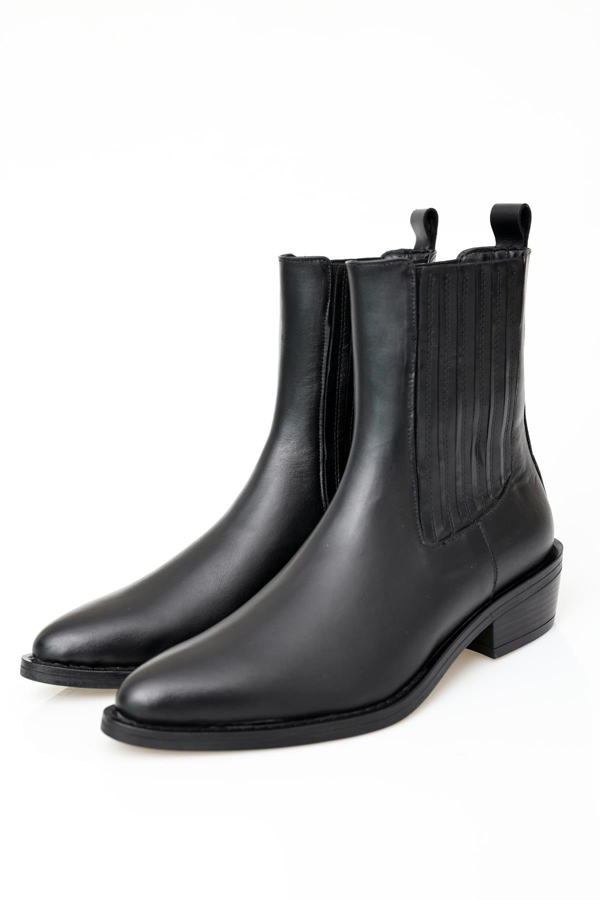 Siyah Chelsea Western Bot 122602