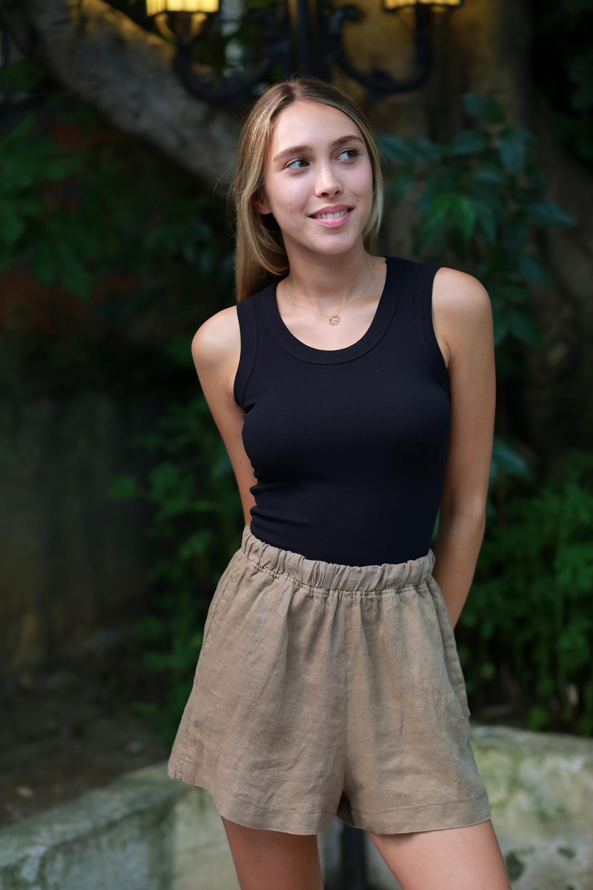 Siyah Geniş Biyeli Atlet 4720