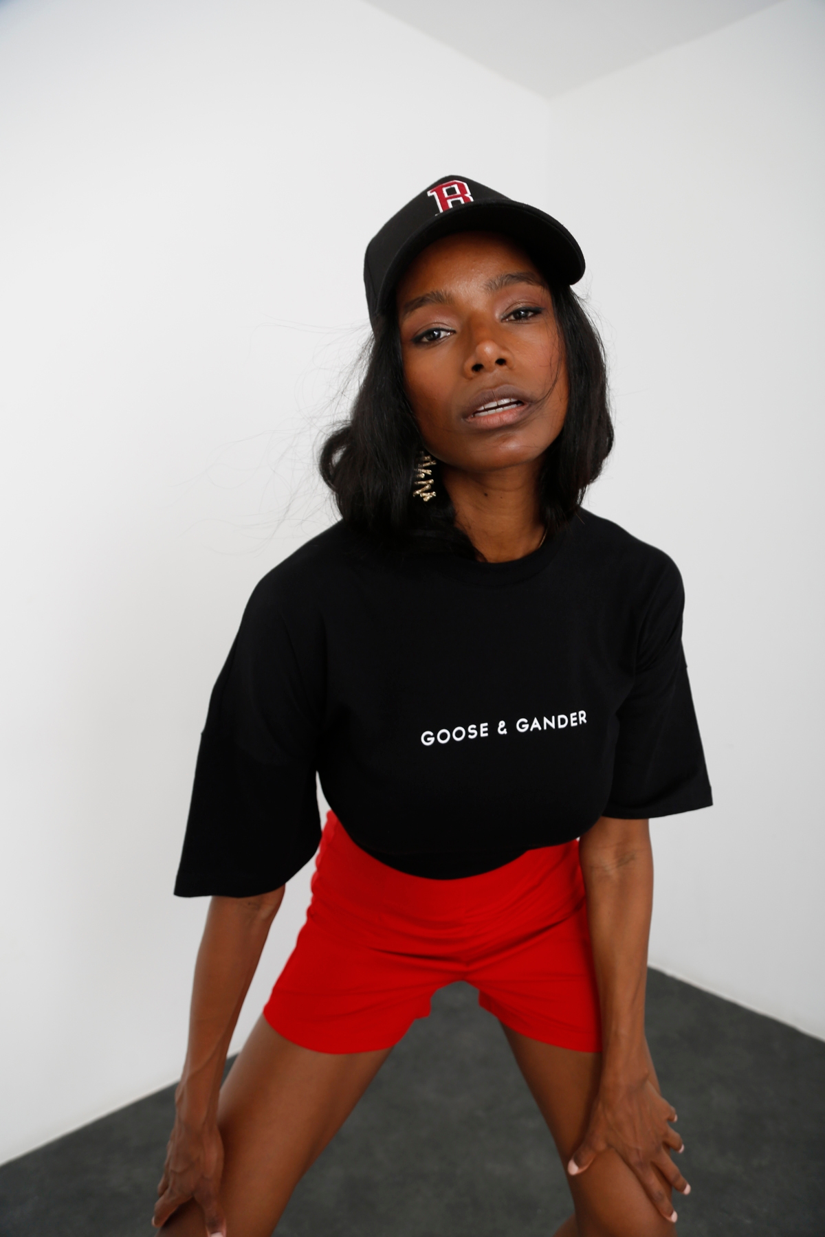Siyah Goose&Gander Baskılı Tshirt 210006