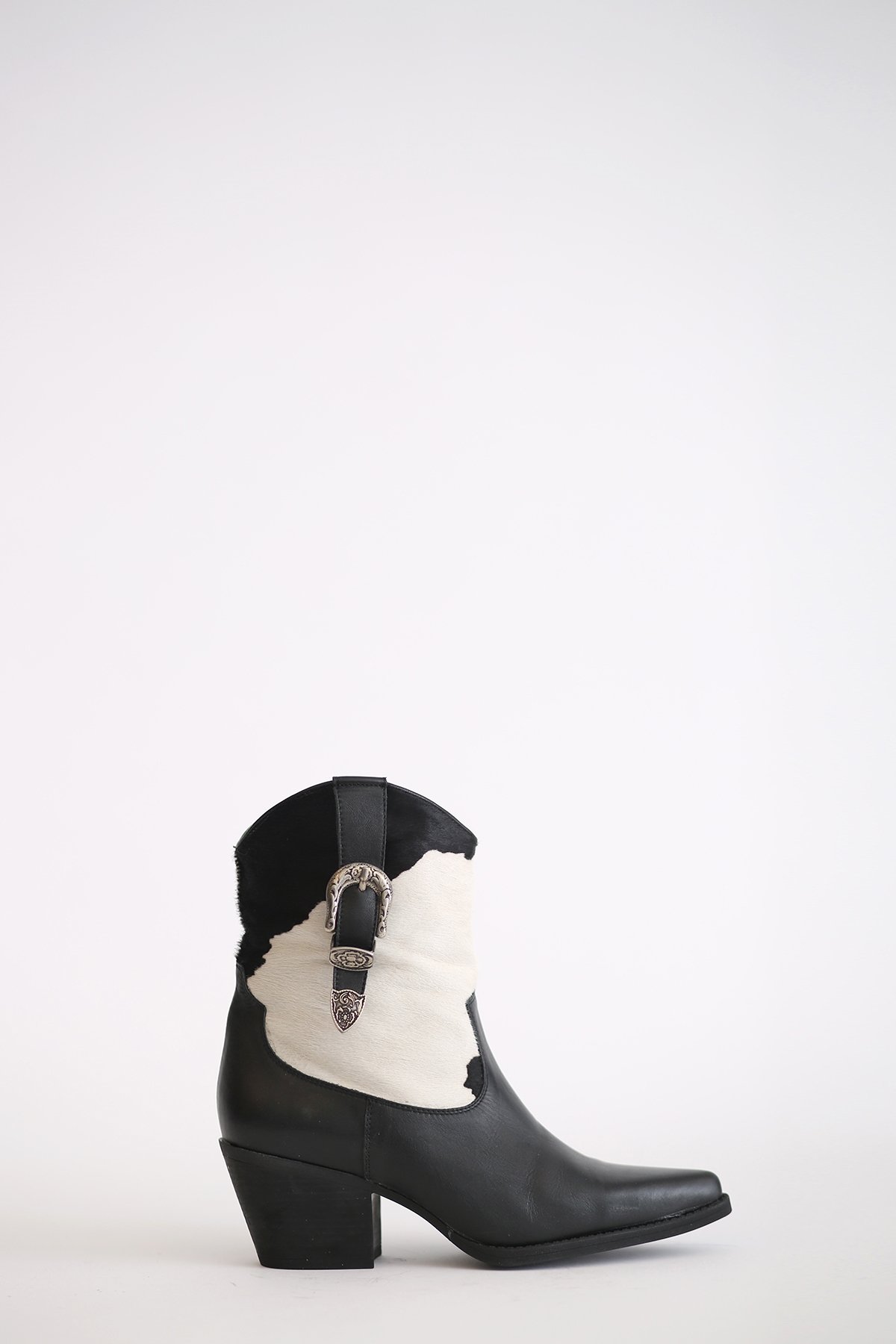 Siyah Limited Edition Tokalı Western Bot 