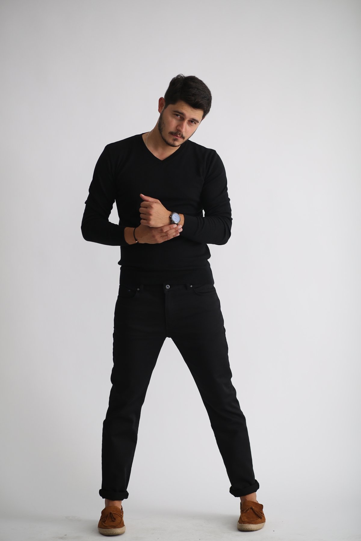 Siyah Regular Fit Jean 7263