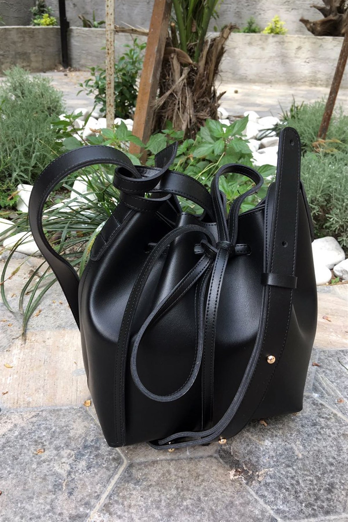 Siyah SİYAH BUCKET ÇANTA