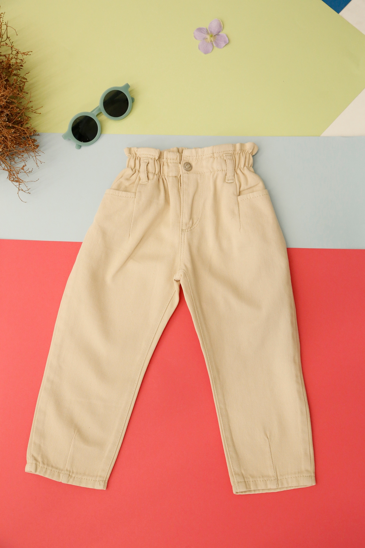 Taş Unisex Beli Lastikli Jean 