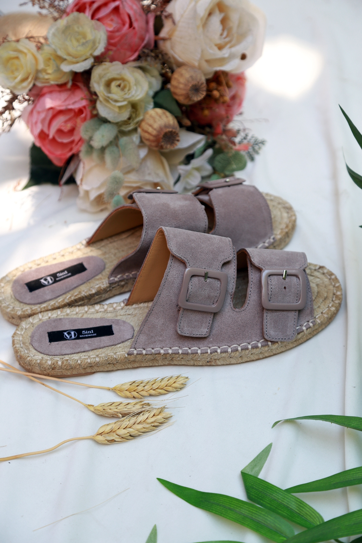 Vizon Tokalı Espadril Terlik